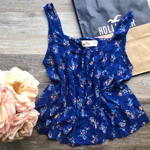 NWOT Hollister Floral Open back Tank Top